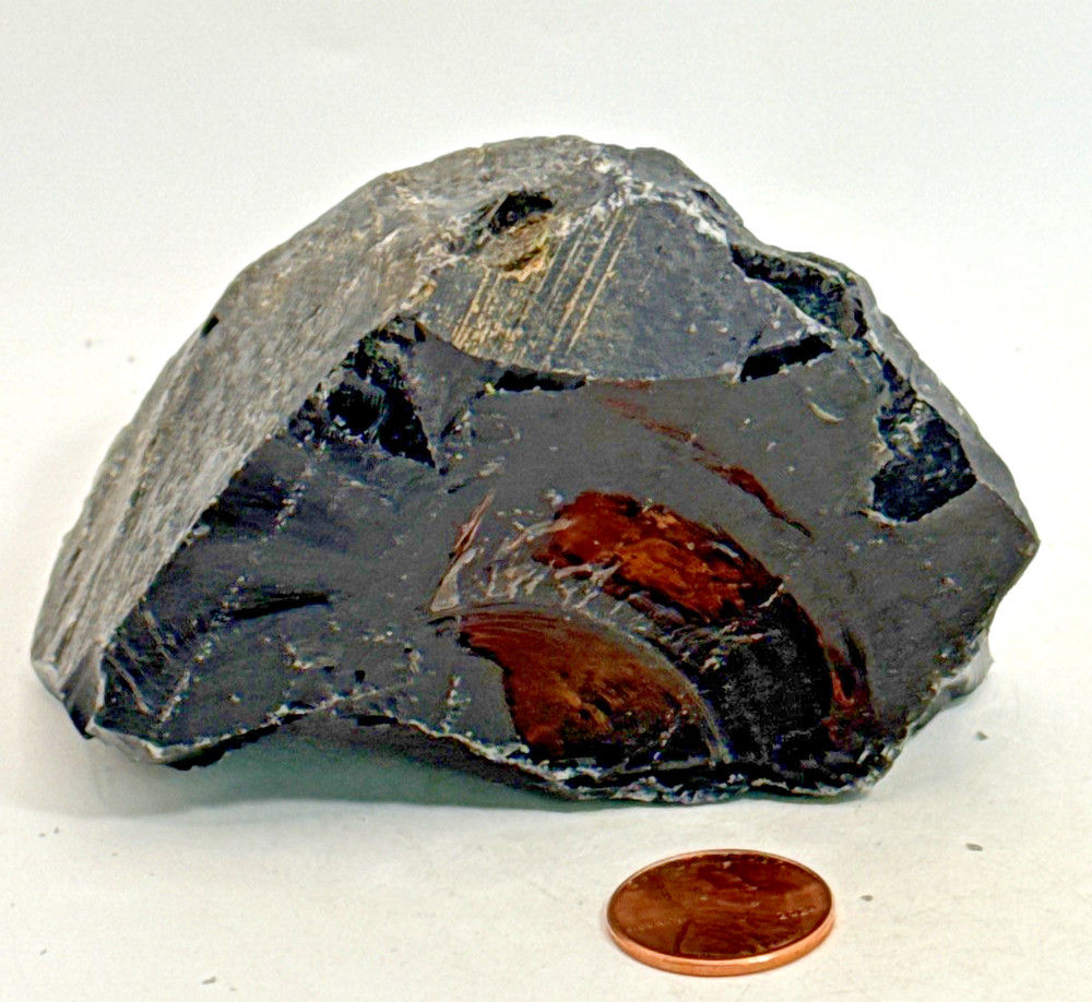 Beautiful Silver Sheen Obsidian Specimen 278  Grams