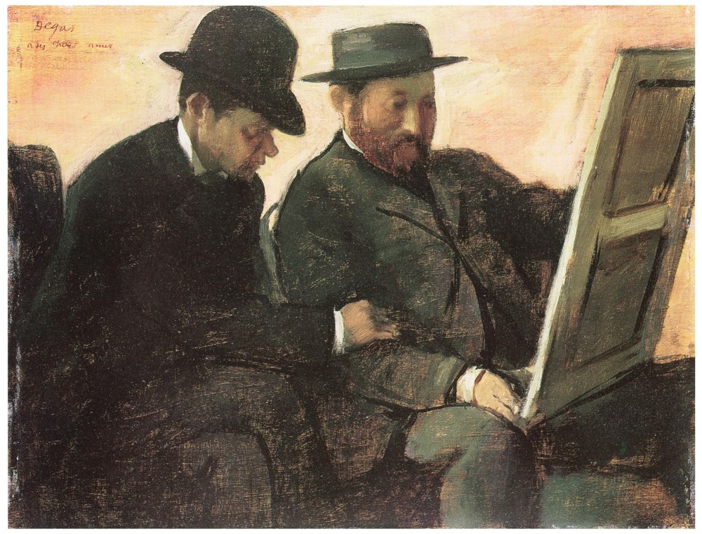 Decor Poster. Fine Graphic Art Design. Men discussing Art. Shop Wall Art. 1857