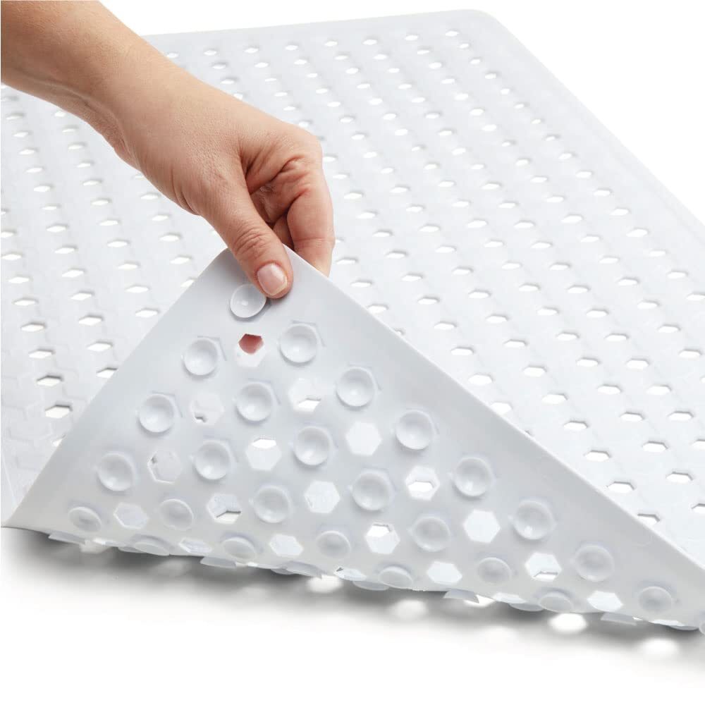 Patented Bath Tub Shower Mat, 35x16 Washable Bathtub Floor Mats, Suction Cups...