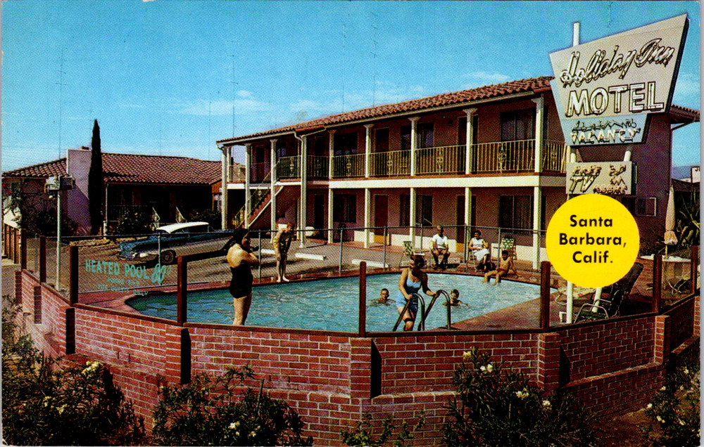 Vintage Postcard Holiday Inn Santa Barbara California