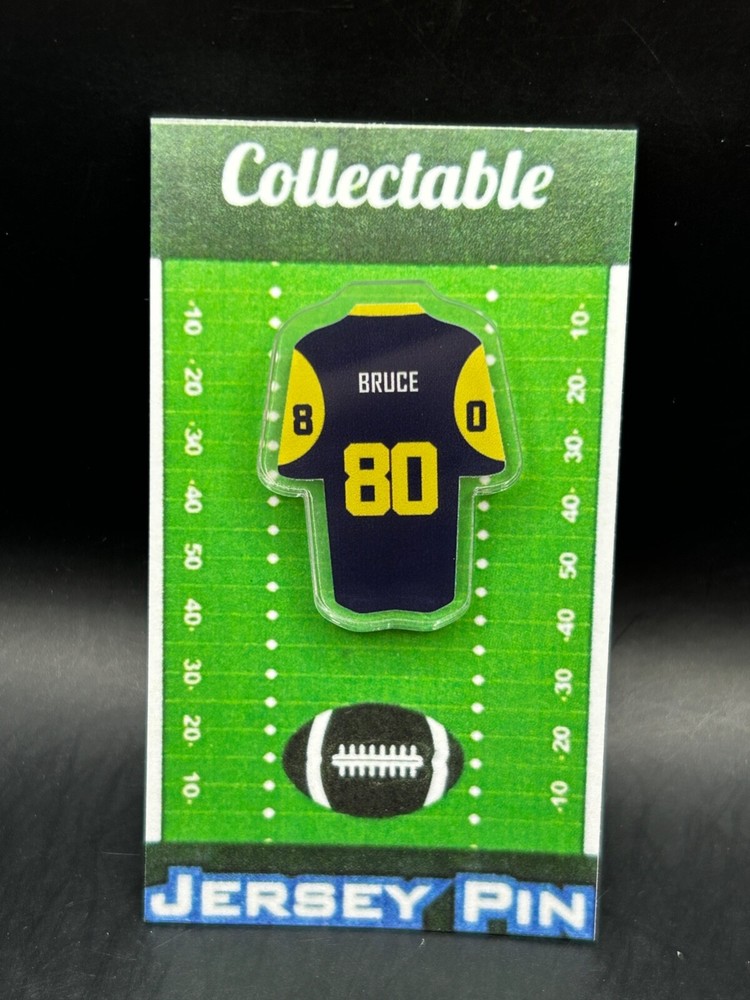 Los Angeles Rams Isaac Bruce vintage jersey lapel pin collectible
