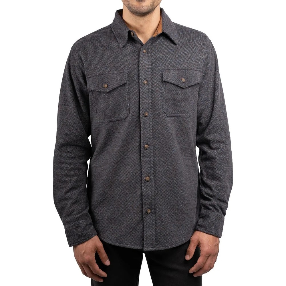 Jachs New York Men's Long Sleeve Flannel Shirt, Blue, Size S