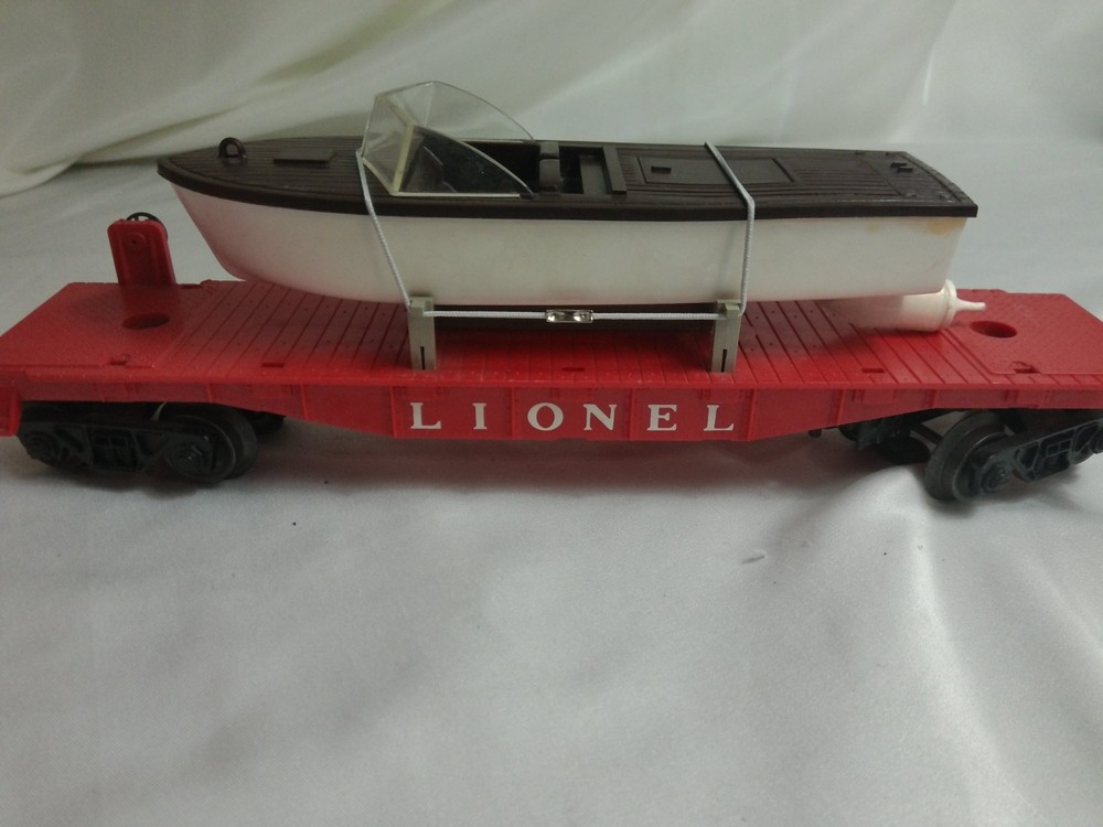 Lionel 6501 Postwar Jet Motor Boat Transport Car with Original Box