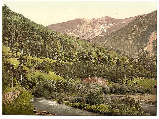 Photo:Reichenau Lower Austria Austro-Hungary 1890s Raxalpe Mountain View
