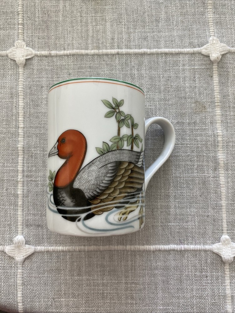 Fitz and Floyd Canard Sauvage Coffee Mug Cup Duck & Dragonfly Japan Made Clean