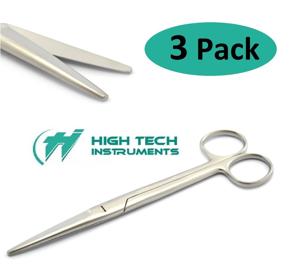 3 Pack Surgical Operating Medical Mayo Scissors Straight 5.5
