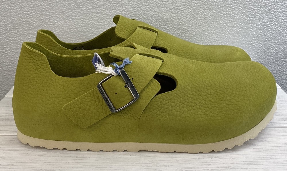 Birkenstock London Men's Size 12 Archive Mid Green Nubuck Leather Casual Shoes