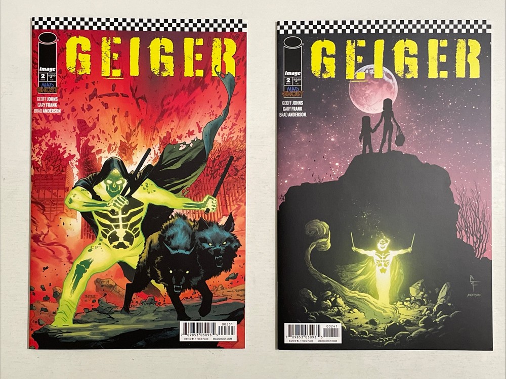 Image Comics GEIGER 2 BOOK VARIANT LOT # 2 GEOFF JOHNS VF/NM 2021