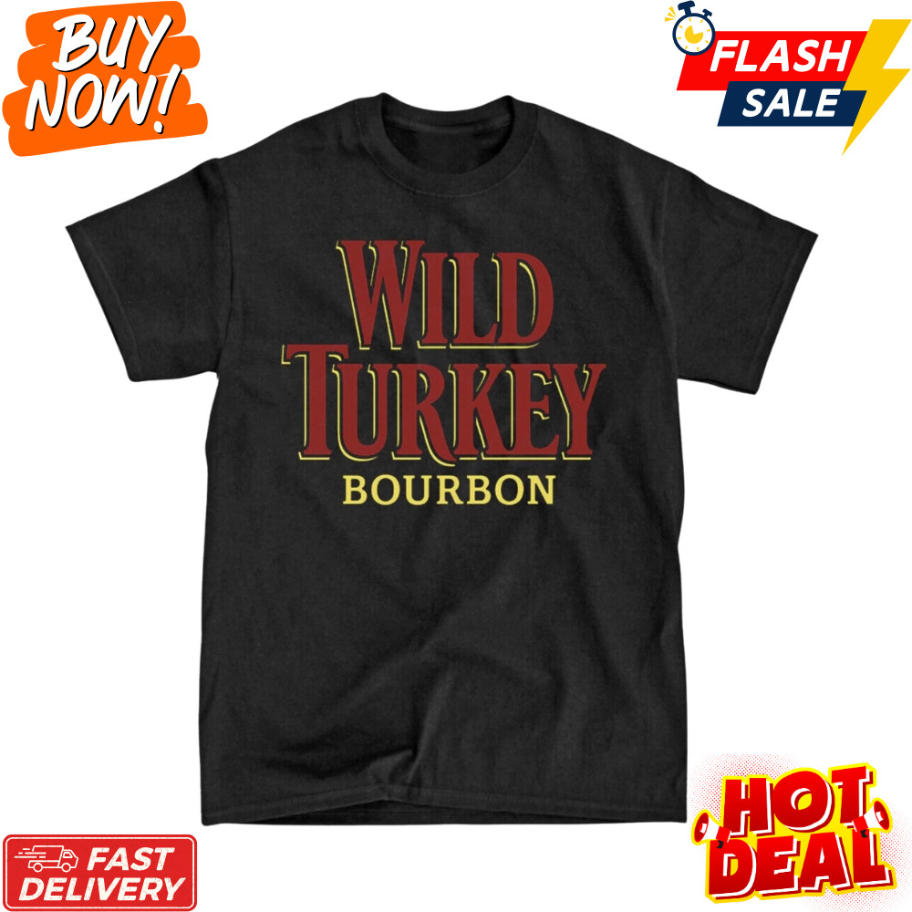 Wild Turkey Bourbon Inspired Fan-Made Logo Black T-Shirt S-5XL Fast Shipping