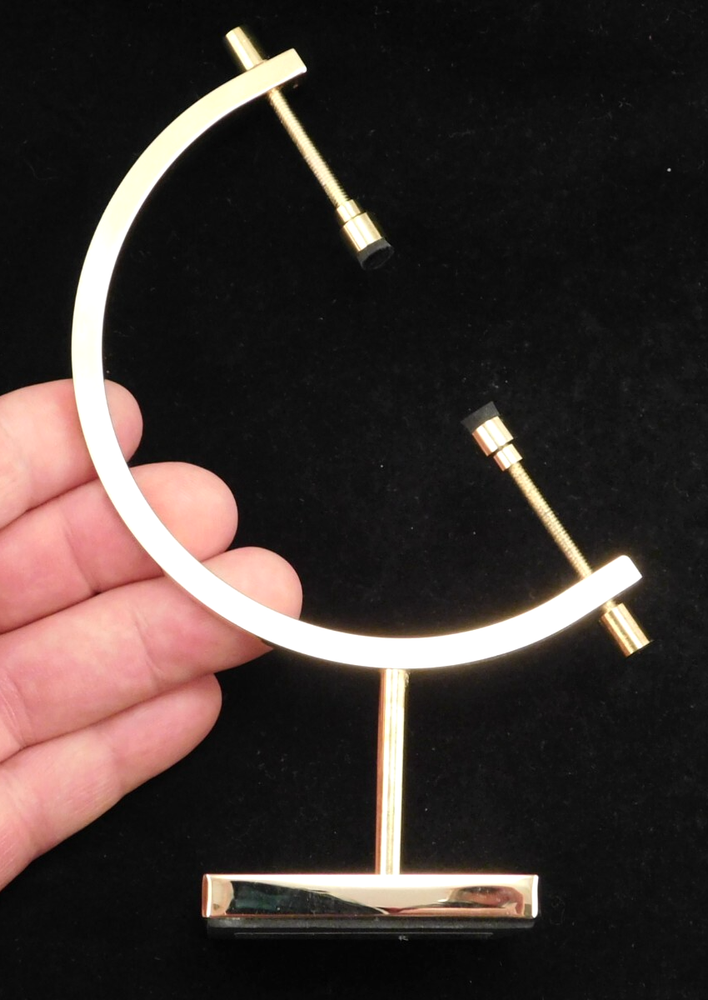 Adjustable Brass Gold Caliper Display Stand Large Size