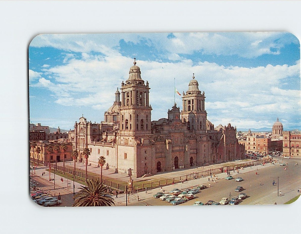 Postcard Cathedral Mexico City Mexico