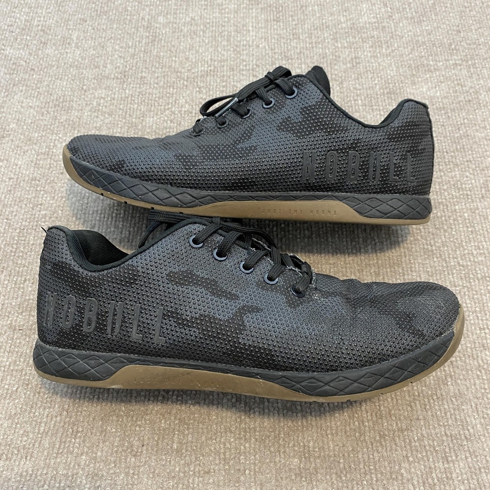 NOBULL Trainer Shoes Mens Size 11 Black Camo CrossFit Training Gym Sneakers