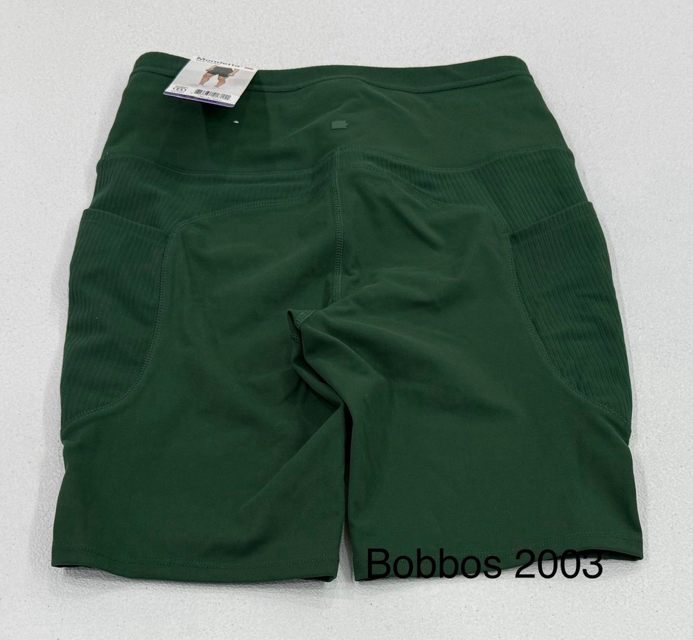 Mondetta Women's Active Bike Shorts, Green, Size XS