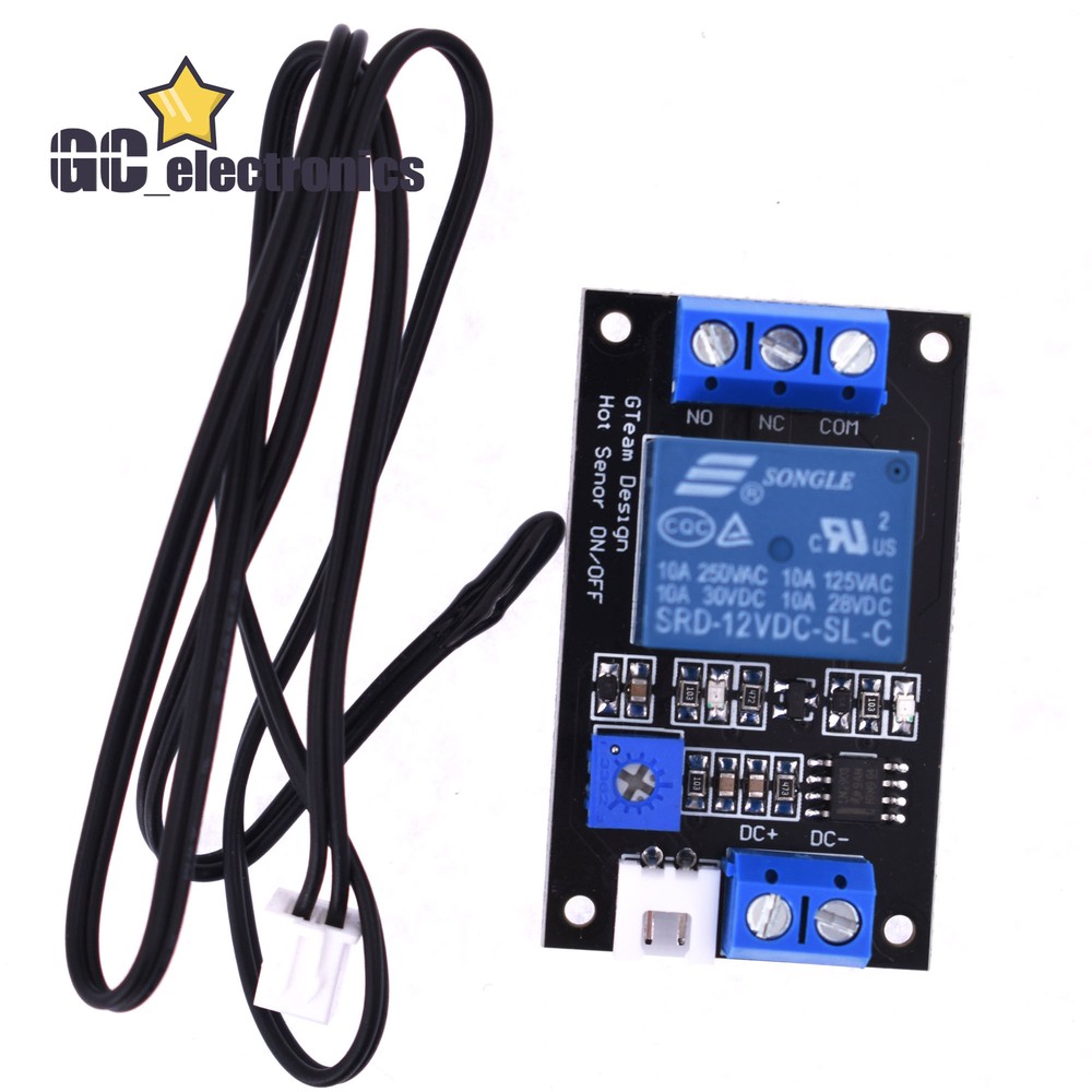 12V 1-Channel Thermistor Relay Module for Precise Temperature Detection