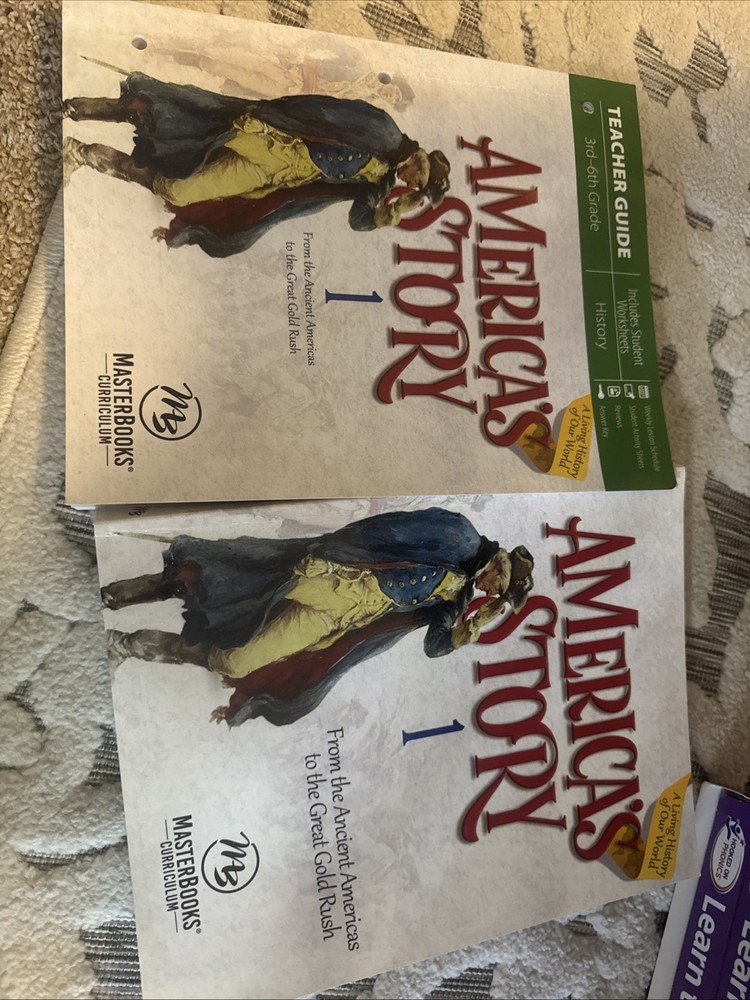 America’s Story 1 Set Master Books History Homeschool  O’Dell teacher guide text