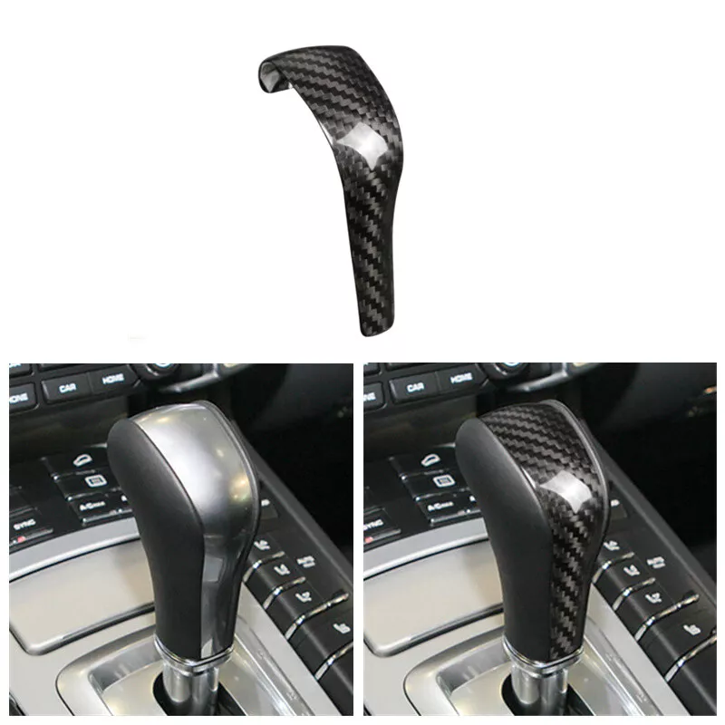 Real Carbon Fiber Gear Shift Knob Cover for Porsche Cayenne 2011-2017 Models
