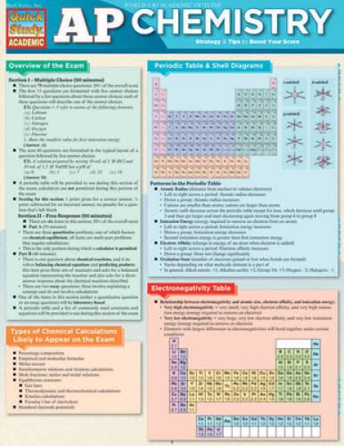 Ap Chemistry (Quick Study: Academic) - Pamphlet By BarCharts, Inc - GOOD