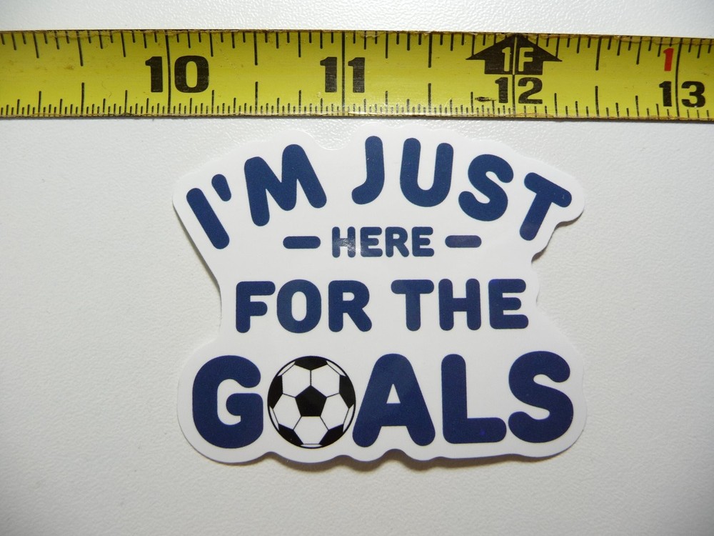 Soccer Goals Decal Sticker for School Team Game Match Sports Fans