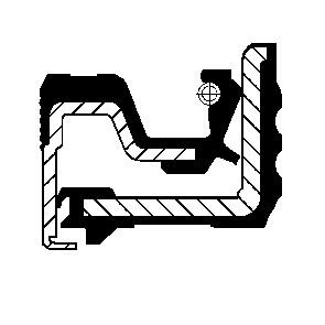 12015510B Corteco shaft seal, differential for Iveco