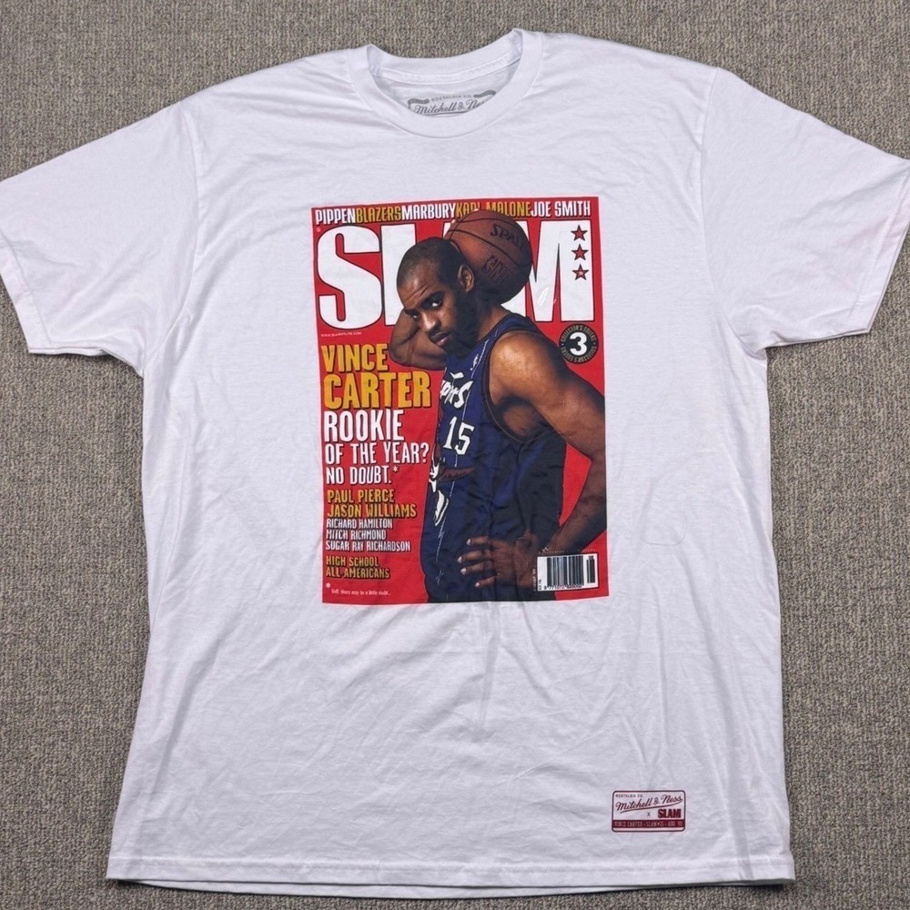 Mitchell & Ness SLAM Vince Carter Rookie Tee XL 1999 Magazine Cover NWOT