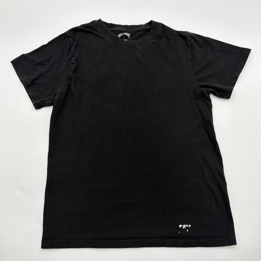 Billabong T-shirt Mens S Black Solid Logo .#38122