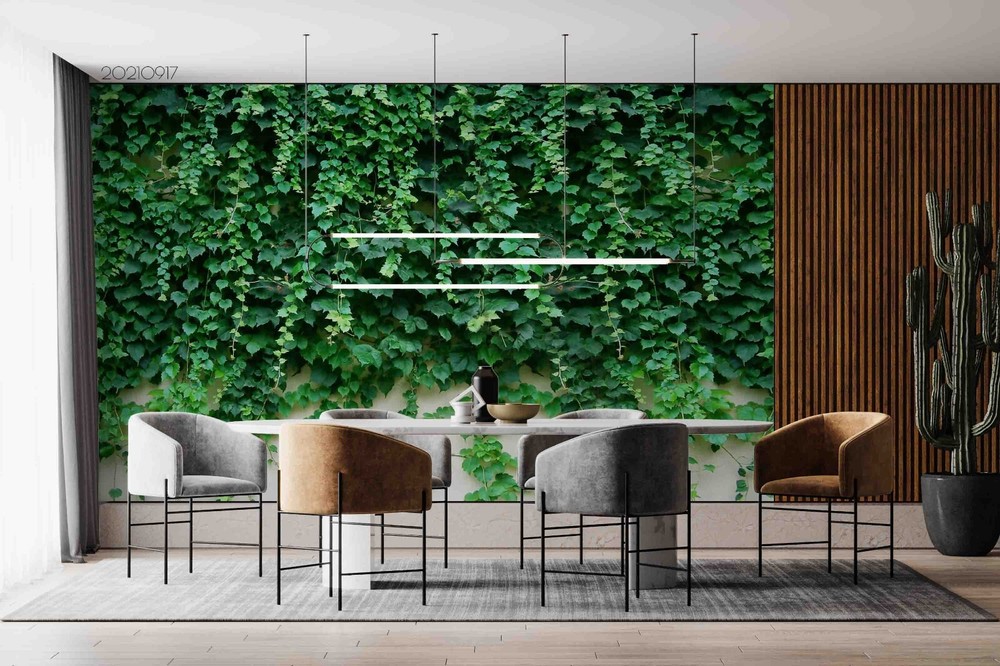 3D Green Plants Leaves Ivy Wall Murals Wallpaper Murals Wall Sticker