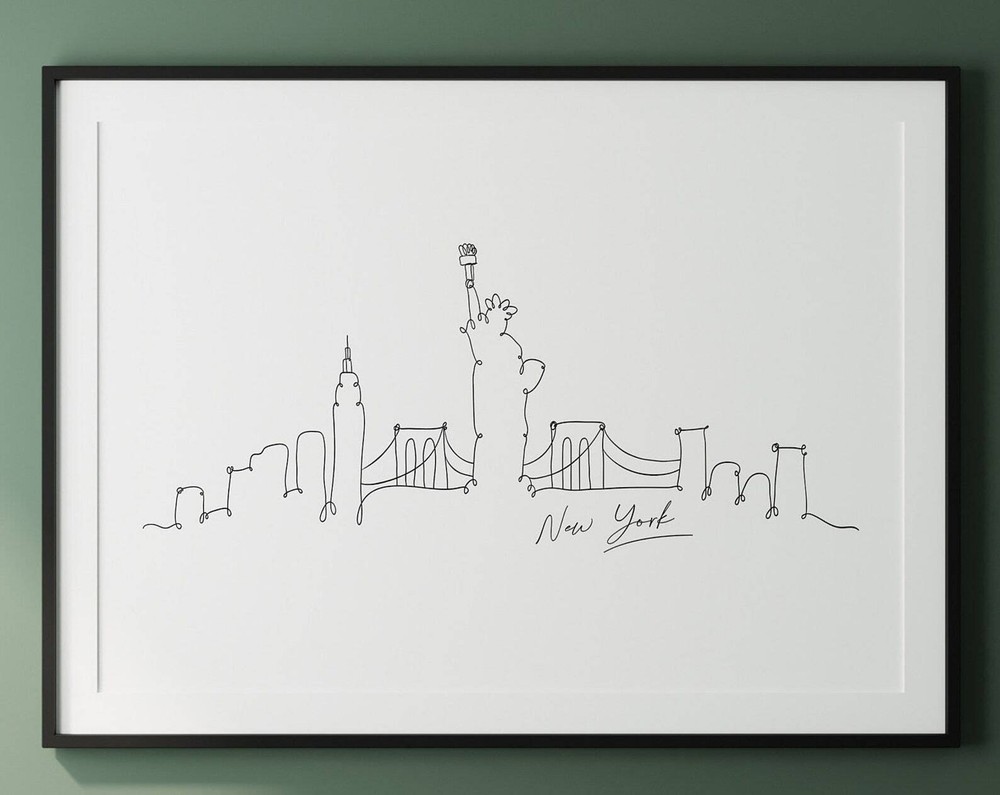 New York Poster New York Print New York Wall Art Travel Decor Travel Poster