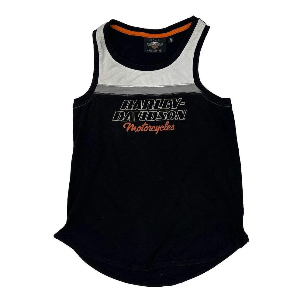 Harley Davidson Graphic Tank Top - XS Black Cotton
