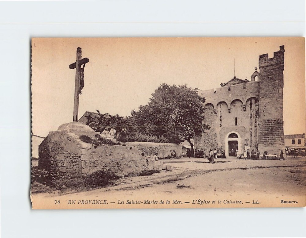 Postcard Church of Notre-Dame-de-la-Mer Saintes-Maries-de-la-Mer France
