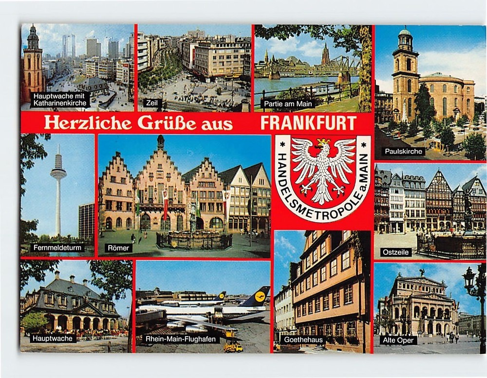 Postcard Scenes & Views Frankfurt am Main Germany