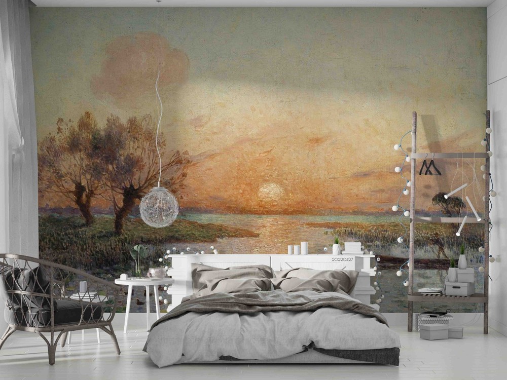 3D Landscape Oil Painting Wall Murals Wallpaper Murals Wall Sticker 28