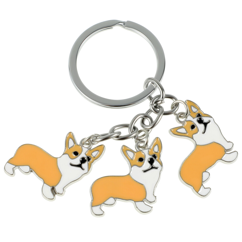 Corgi Keychain Charm for Dog Lovers and Car Owners