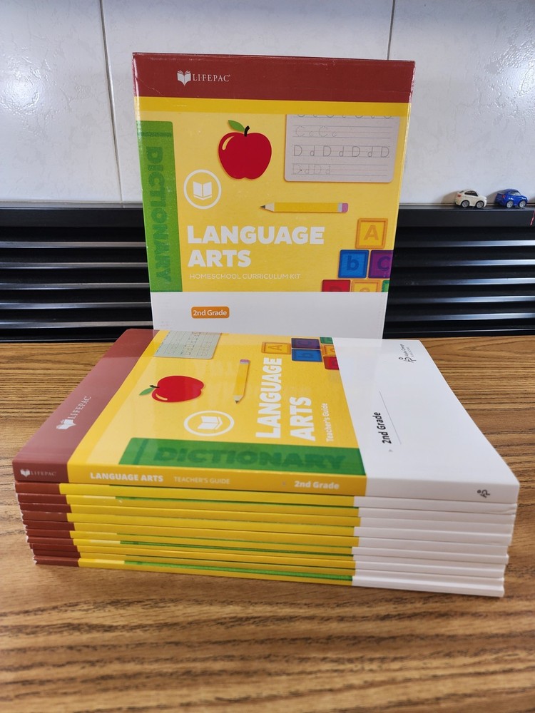 Lifepac Language Arts 2nd Grade Workbook Units 2-10 + teacher's guide