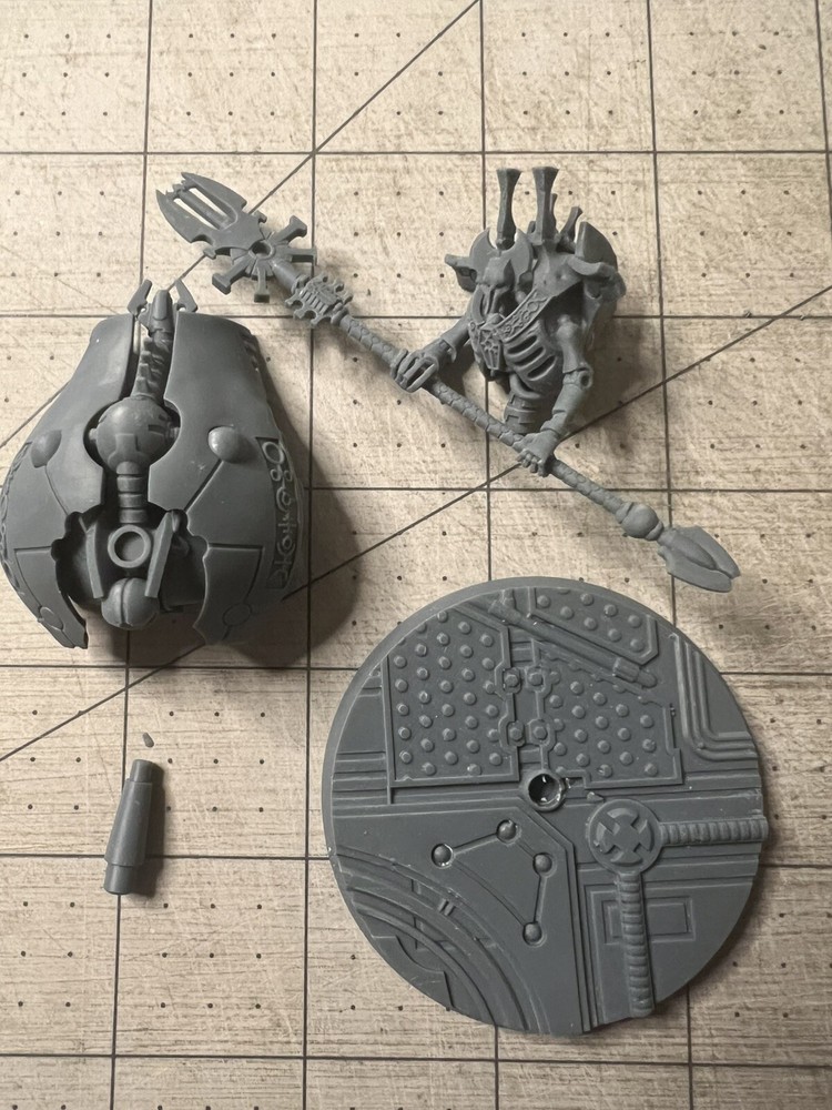 Necron Destroyer lord Custom Model on 60mm Base