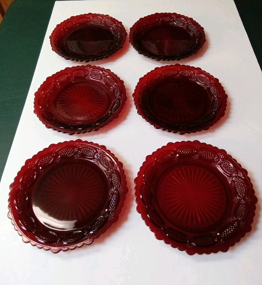 Avon 1876 Cape Cod Ruby Red Glass 7 1/4