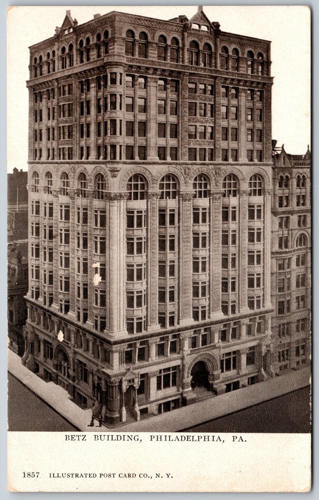 Betz Building Philadelphia Pennsylvania ANTIQUE Postcard 9567