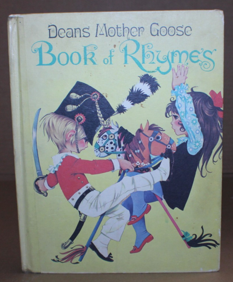 Vintage 1977 Dean's Mother Goose Book of Rhymes Hardcover Illustrated Book