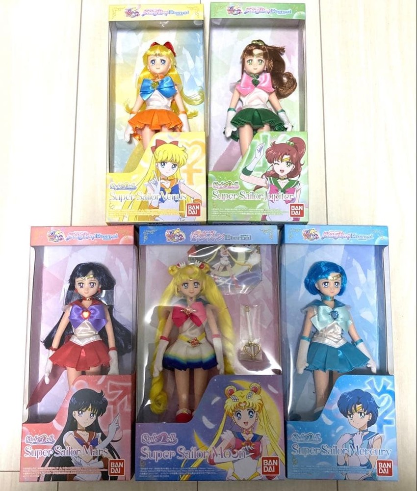 Sailor Moon Style Doll Premium Bandai DOLL Set of 5 #684370