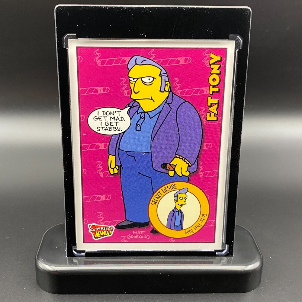 Fat Tony The Simpsons Display Collectible Gift Trading Card Mania