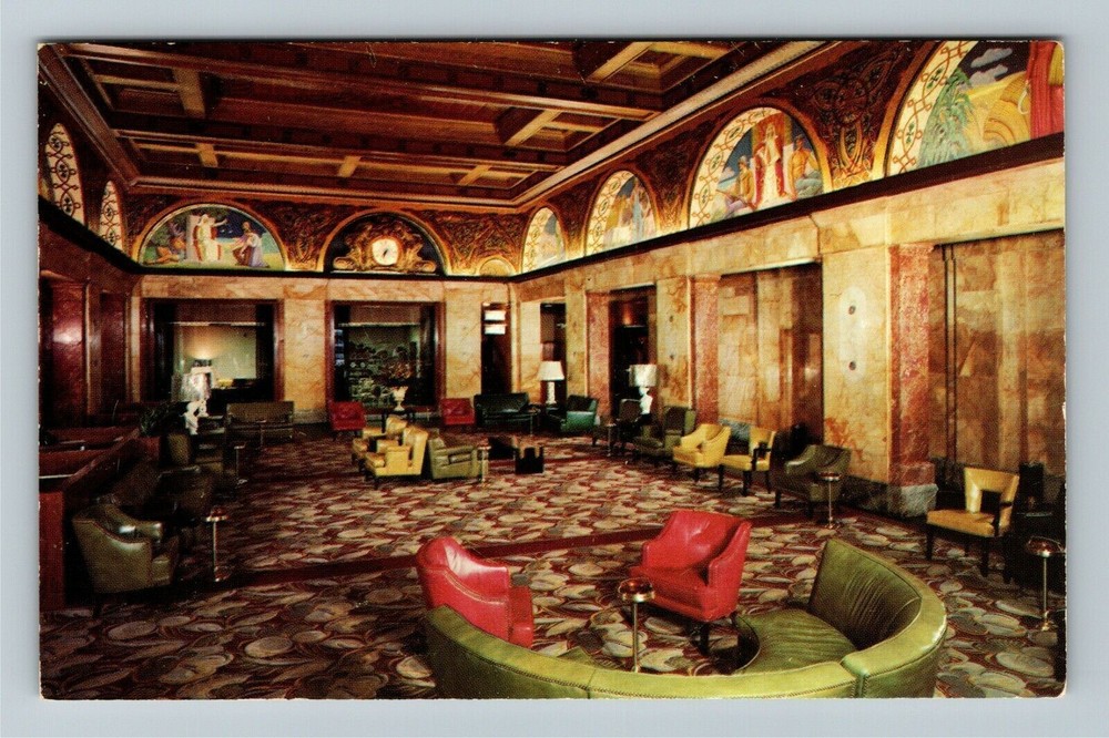Chicago IL-Illinois, Congress Hotel, New Lobby, Vintage Postcard