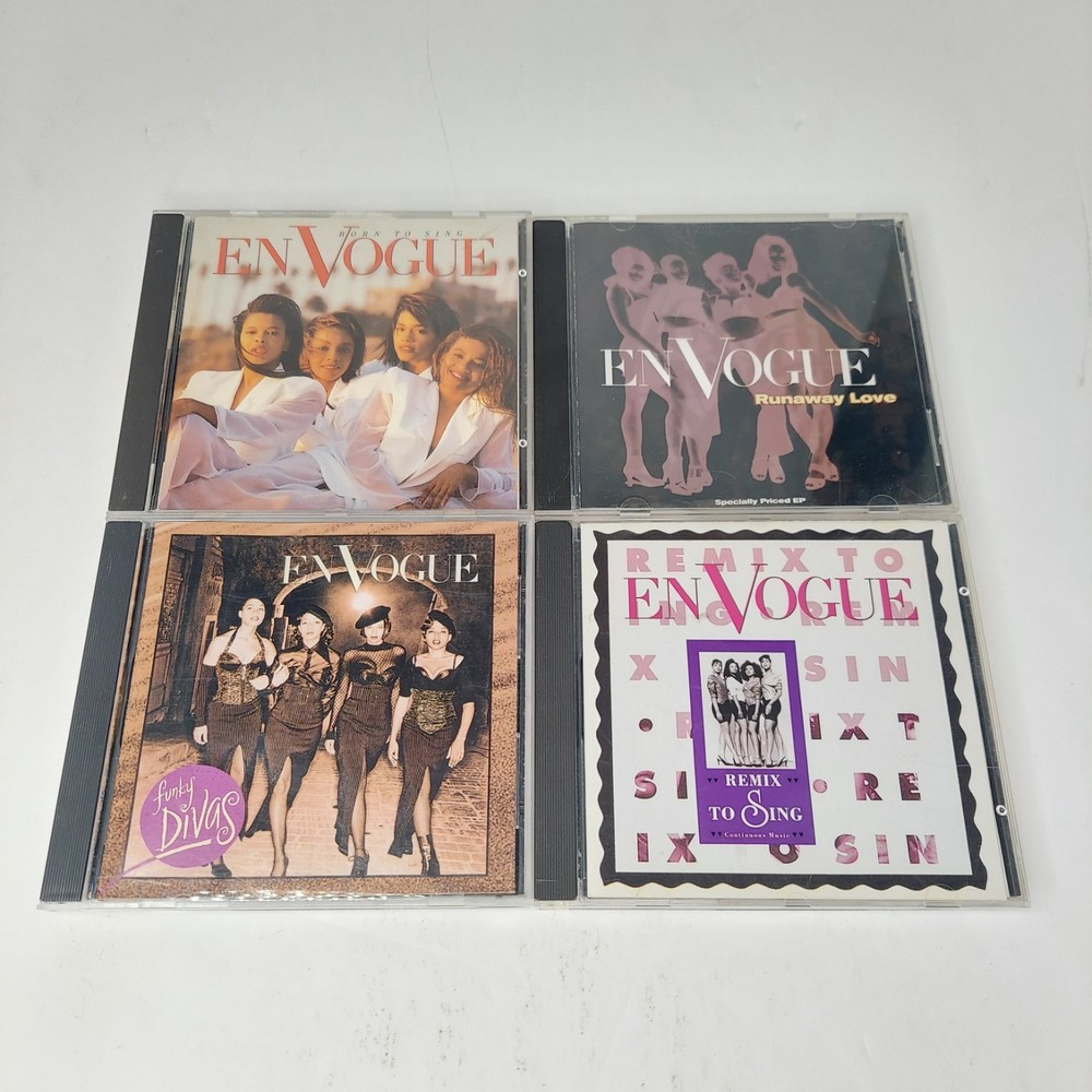 En Vogue CD Lot Of 4-Funky Divas, Born To Sing,Runaway Love,Remix To Sing- VG
