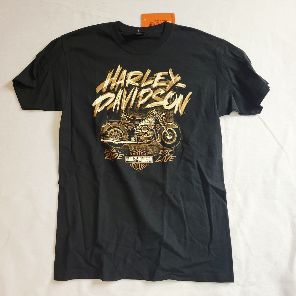 Harley Davidson Men's Medium Covert Short Sleeve T-Shirt Black 402917350