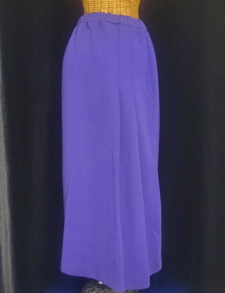 Vintage Devon IGLWU Union Made Indigo Purple Pencil Skirt Size 10  Midi Length