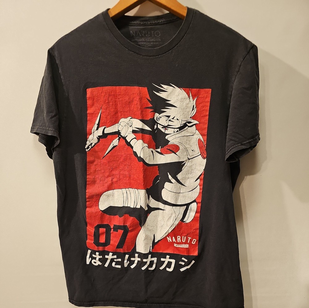 Naruto Shippuden Collection 2007 T-Shirt Kakashi Hitake Mens Medium Anime