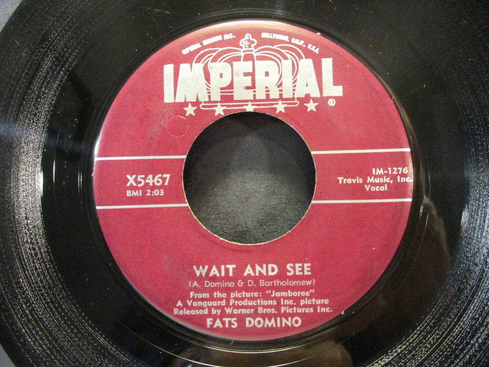 FATS DOMINO - Wait And See - Original 1957 Imperial Records 45 rpm - Top 40