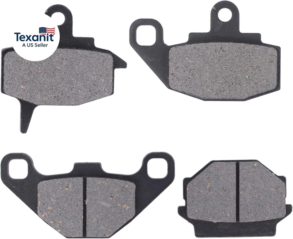 2 Set Front and Rear Brake Pads Kit for Kawasaki KLR650 1987-2007