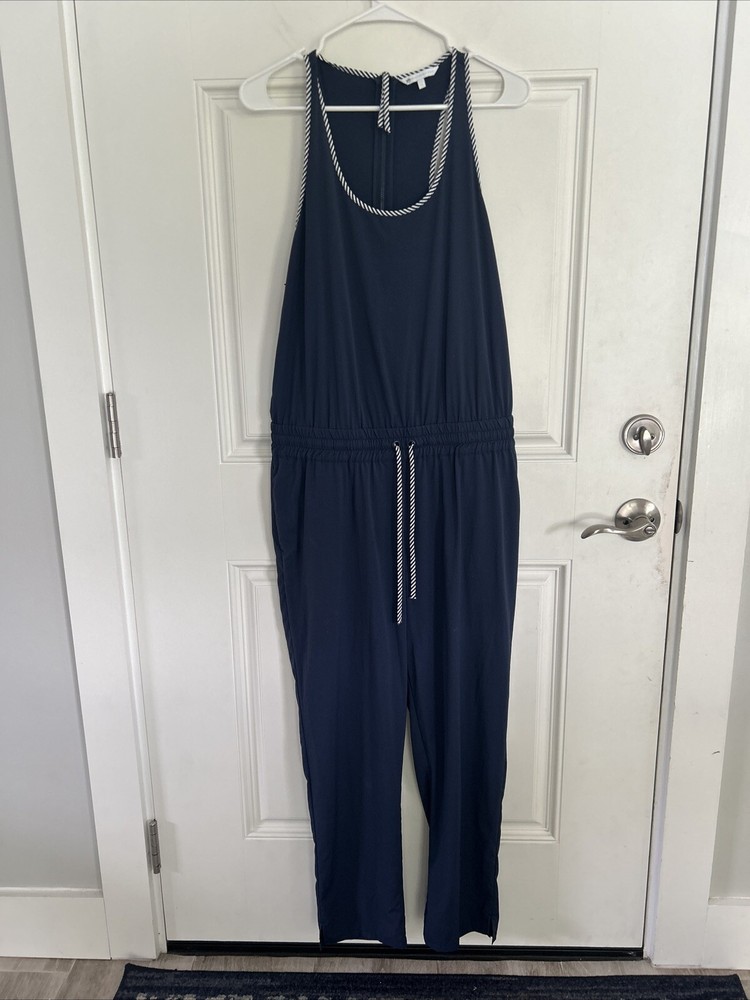 Southern Tide Women’s Jumper, jumpsuit Navy And White, Performance,  Size Medium