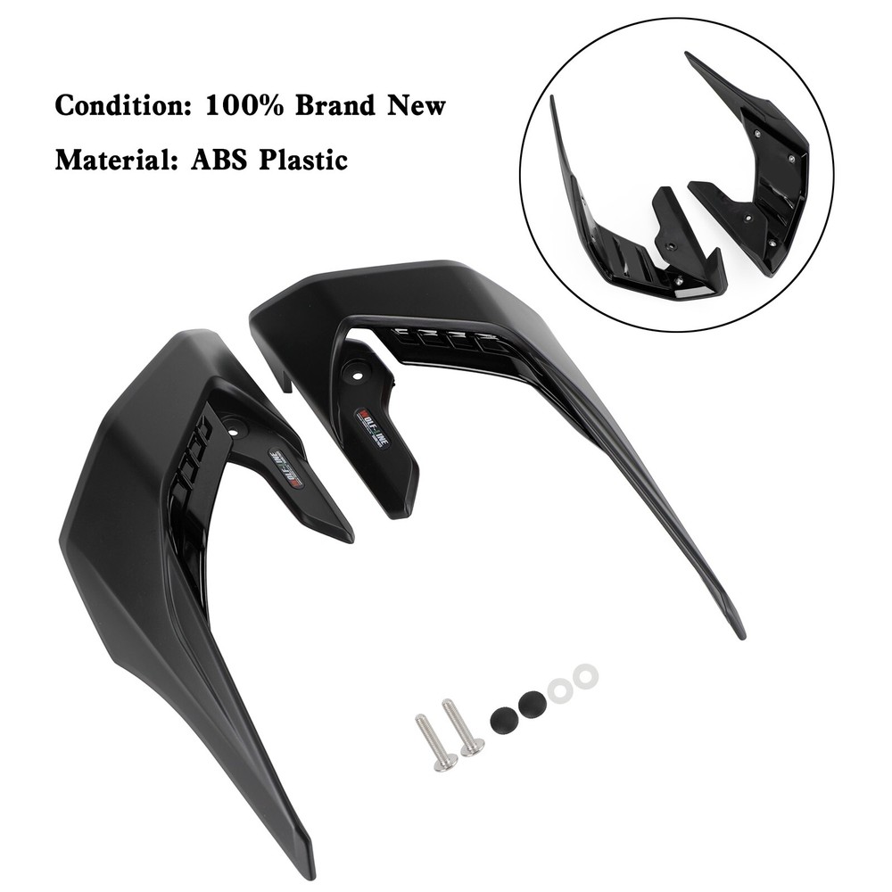 Side Spoilers Aerodynamic Wing Deflector Fairing For Honda CB650R 2019-23 BLK #0