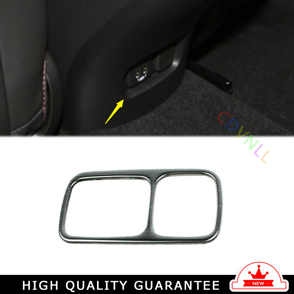 Rear Cigarette Lighter Cover Trim For Chevrolet Malibu 2016-2021 Black Titanium