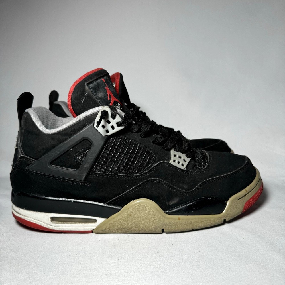 Size 12 - Nike Air Jordan 4 Retro OG Bred 2019 Men's Shoes - Ships Now